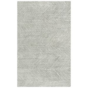 Alora Decor Trace 7'6&quot x 9'6&quot Geometric Gray/Ivory Power-Loomed Area Rug