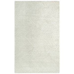 Alora Decor Trace 5' x 7'6&quot Geometric Gray/Ivory Power-Loomed Area Rug