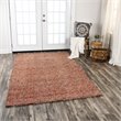 Alora Decor Storm 3' x 5' Tweed Red/Beige Hand-Tufted Area Rug