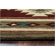 Alora Decor Ryder 5' x 8' Tribal Burgundy/Tan/Khaki/Sage Hand-Tufted Area Rug