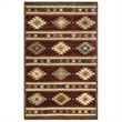 Alora Decor Ryder 5' x 8' Tribal Burgundy/Tan/Khaki/Sage Hand-Tufted Area Rug