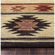 Alora Decor Ryder 5' x 8' Tribal Burgundy/Tan/Sage/Navy Hand-Tufted Area Rug