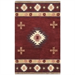 Alora Decor Ryder 5' x 8' Tribal Burgundy/Tan/Sage/Navy Hand-Tufted Area Rug