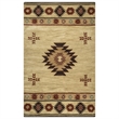 Alora Decor Ryder 5' x 8' Tribal Burgundy/Tan/Sage/Navy Hand-Tufted Area Rug