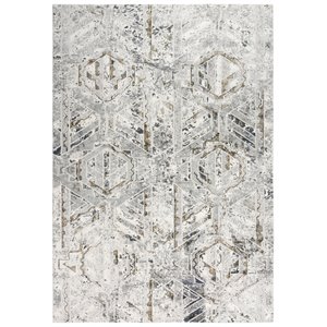 Alora Decor Spring 3'11&quot x 5'6&quot Stone/Beige/Gray/White/Brown Area Rug