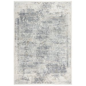 Alora Decor Spring 3'11&quot x 5'6&quot Stone/Beige/Gray/White Power-Loomed Area Rug
