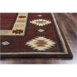 Alora Decor Ryder 5' x 8' Tribal Tan/Sage/Navy/Burgundy Hand-Tufted Area Rug