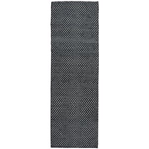 Alora Decor Harlem 2'6&quot x 8' Pattern Black/Gray/Rust/Blue Hand-Woven Area Rug
