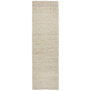 Alora Decor Harlem 2'6&quot x 8' Pattern Natural/Gray/Rust/Blue Hand-Woven Area Rug