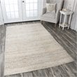 Alora Decor Harlem 3' x 5' Chevron Natural/Gray/Rust/Blue Hand-Woven Area Rug