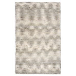 Alora Decor Harlem 3' x 5' Chevron Natural/Gray/Rust/Blue Hand-Woven Area Rug