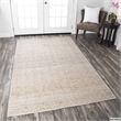 Alora Decor Harlem 3' x 5' Chevron Natural/Gray/Rust/Blue Hand-Woven Area Rug