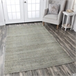Alora Decor Harlem 3' x 5' Chevron Natural/Gray/Rust/Blue Hand-Woven Area Rug