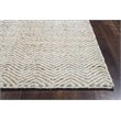 Alora Decor Harlem 5' x 8' Chevron Natural/Gray/Rust/Blue Hand-Woven Area Rug