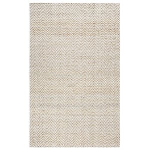 Alora Decor Harlem 5' x 8' Chevron Natural/Gray/Rust/Blue Hand-Woven Area Rug