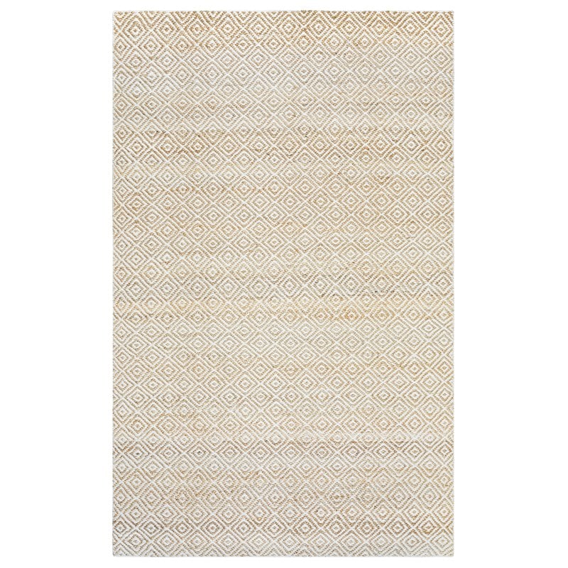 Alora Decor Harlem 5' x 8' Pattern Natural/Gray/Rust/Blue Hand-Woven Area Rug
