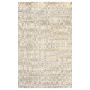 Alora Decor Harlem 5' x 8' Pattern Natural/Gray/Rust/Blue Hand-Woven Area Rug