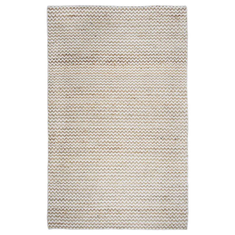 Alora Decor Harlem 8' x 10' Chevron Natural/Gray/Rust/Blue Hand-Woven Area Rug