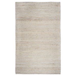 Alora Decor Harlem 8' x 10' Chevron Natural/Gray/Rust/Blue Hand-Woven Area Rug