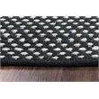 Alora Decor Harlem 8' x 10' Pattern Black/Gray/Rust/Blue Hand-Woven Area Rug