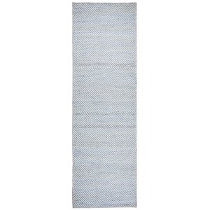 Alora Decor Harlem 2'6&quot x 8' Stripe Natural/Gray/Rust/Blue Hand-Woven Area Rug