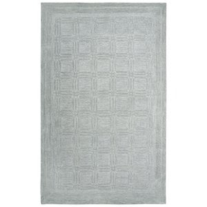 Alora Decor Emerson 10' x 13' Squares Grey/Gray/Rust/Blue Hand-Tufted Area Rug