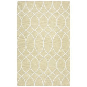 Alora Decor Berlin 5' x 8' Trellis Beige/Gray/Rust/Blue Hand-Tufted Area Rug