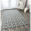 Alora Decor Holland 10' x 14' Print Grey/Beige Hand-Tufted Area Rug