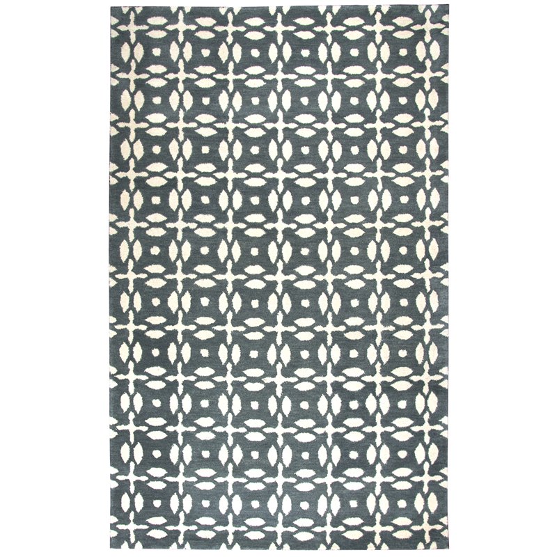 Alora Decor Holland 10' x 14' Print Grey/Beige Hand-Tufted Area Rug