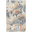 Alora Decor Lapis 10' x 13' Floral Blue/Gray/Beige/Orange Hand-Tufted Rug