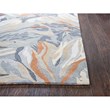 Alora Decor Lapis 10' x 13' Floral Blue/Gray/Beige/Orange Hand-Tufted Rug