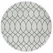 Alora Decor Berlin 10' Round Trellis Khaki/Gray/Rust/Blue Hand-Tufted Area Rug