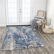Alora Decor Lapis 9' x 12' Abstract Blue/Dk Blue/Gray/Taupe Hand-Tufted Area Rug