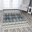 Alora Decor Lavine 10' x 13' Tribal Motif Natural/Gray/Dk Blue/Blue Area Rug