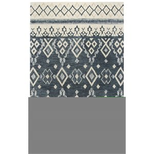Alora Decor Lavine 10' x 13' Tribal Motif Natural/Gray/Dk Blue/Blue Area Rug
