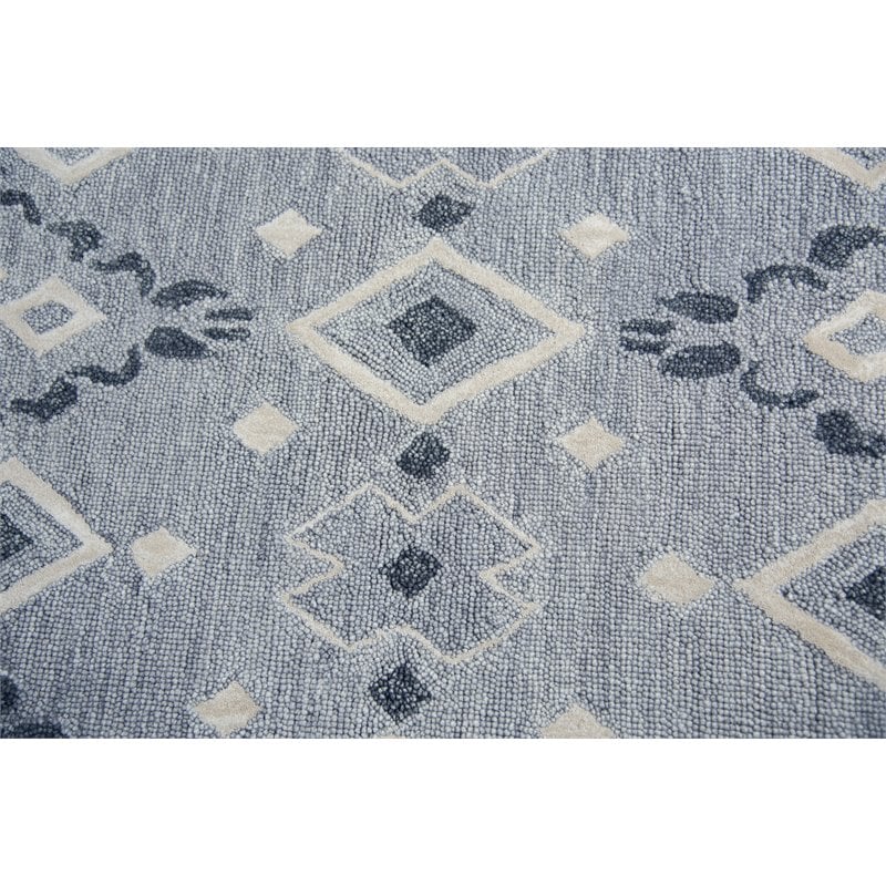 Alora Decor Lavine 10' x 13' Tribal Motif Natural/Gray/Dk Gray Area Rug