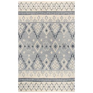 Alora Decor Lavine 9' x 12' Tribal Motif Natural/Gray/Dk Gray Area Rug