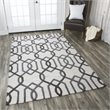 Alora Decor Berlin 12' x 15' Trellis Grey/Gray/Rust/Blue Hand-Tufted Area Rug