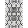 Alora Decor Berlin 9' x 12' Trellis Grey/Gray/Rust/Blue Hand-Tufted Area Rug