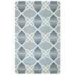 Alora Decor Berlin 9' x 12' Trellis Blue/Gray/Rust/Blue Hand-Tufted Area Rug