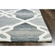 Alora Decor Berlin 9' x 12' Trellis Blue/Gray/Rust/Blue Hand-Tufted Area Rug
