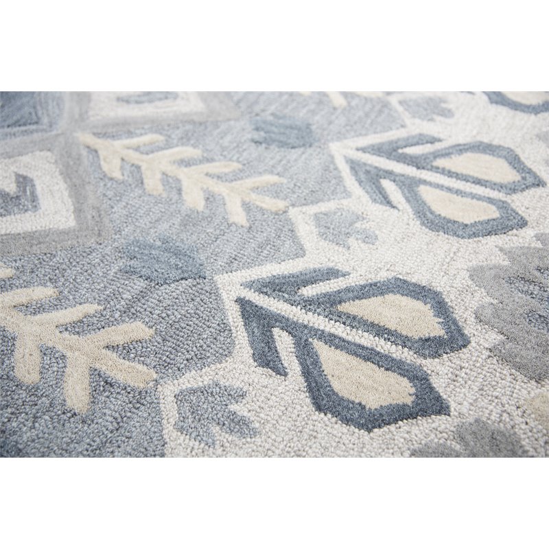 Alora Decor Cascade 9' x 12' Natural/Tan/Gray/Dk Gray Hand-Tufted Area Rug