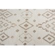 Alora Decor Lavine 9' x 12' Geometric Natural/Teal Hand-Tufted Area Rug