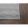 Alora Decor Cascade 10' x 13' Gray/Natural/Gray/Aqua Hand-Tufted Area Rug