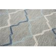 Alora Decor Cascade 9' x 12' Gray/Natural/Gray/Aqua Hand-Tufted Area Rug
