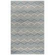 Alora Decor Cascade 9' x 12' Gray/Natural/Gray/Aqua Hand-Tufted Area Rug