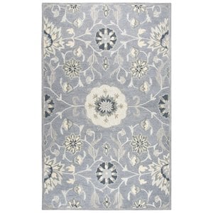 Alora Decor Cascade 10' x 13' Floral Gray/Taupe/Tan Hand-Tufted Area Rug