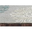 Alora Decor Charming 10' x 14' Blue/Gray/Rust/Blue Hand-Tufted Area Rug