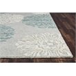 Alora Decor Charming 12' x 15' Blue/Gray/Rust/Blue Hand-Tufted Area Rug