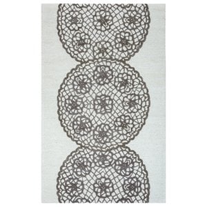 Alora Decor Charming 10' x 14' Grey/Gray/Rust/Blue Hand-Tufted Area Rug
